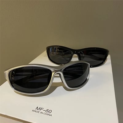 ♡y2k復古銀色科技感墨鏡♡6