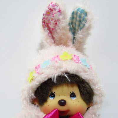 蒙奇奇系列/絕版田園花兔披肩娃2