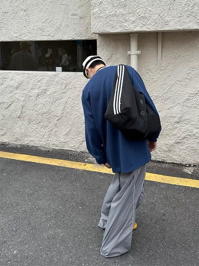 韓國尼龍落地寬褲4