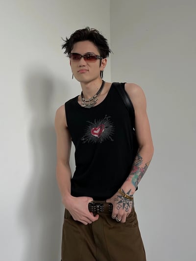 ♡韓國愛心原創設計感背心♡2