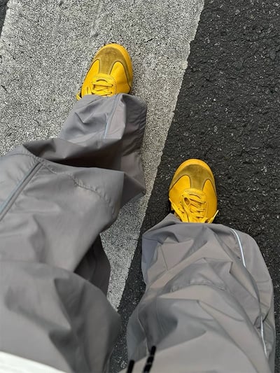 韓國尼龍落地寬褲2