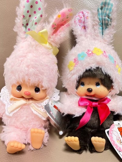 蒙奇奇系列/絕版田園花兔披肩娃4