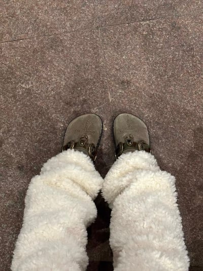 Arcadiagyal十字架牛皮博肯鞋5