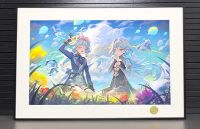 【週邊】H2工作室－原神 水神 芙寧娜 裝飾畫2