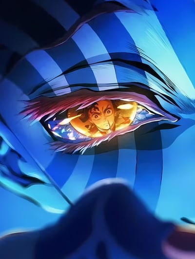 【週邊】巴洛克-鬼滅之刃 九柱無限城篇 猗窩座炎柱煉獄杏壽郎動漫二次元裝飾畫3