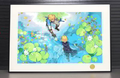 【週邊】H2工作室-與你同行 薩爾達傳說王國之淚曠野之息林克裝飾畫2