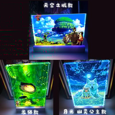 【週邊】阿喵畫社－宮崎駿特效發光卡磚1