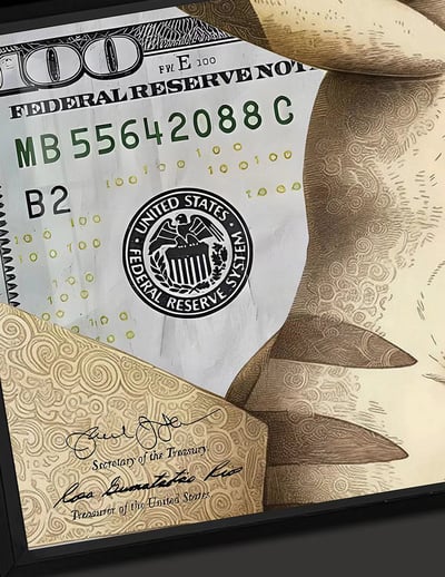 【週邊】千鳥社-寶可夢皮卡丘美元潮流招財裝飾畫4