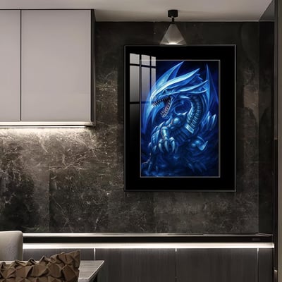 【週邊】橘子工作室－遊戲王 青眼白龍 裝飾畫4