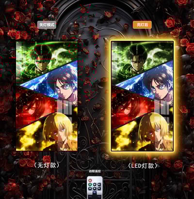 【週邊】阿喵畫社-進擊的巨人燈帶畫1