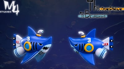 【海賊王】M4工作室-全員船系列 第十六彈 桑尼工具船 鯊魚潛水艇3號3