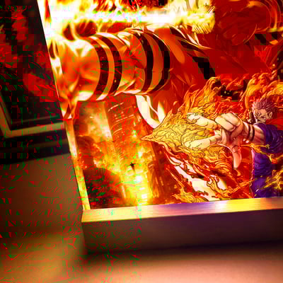 【週邊】阿喵畫社-兩面宿儺 灶開 透明卡磚3