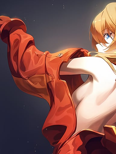 【週邊】巴洛克－新世紀福音戰士 明日香背影 裝飾畫&冰箱貼2