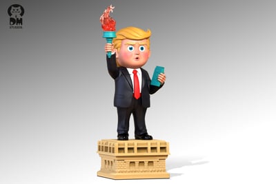 【惡搞小物】大貓工作室-自由特朗普2