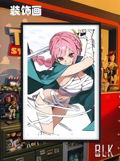 【週邊】巴洛克－海賊王 蕾貝卡 裝飾畫&冰箱貼1