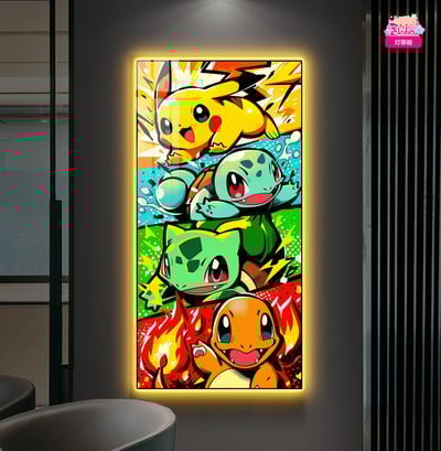 【週邊】阿喵畫社－寶可夢萌寵出擊 御三家 燈帶畫2