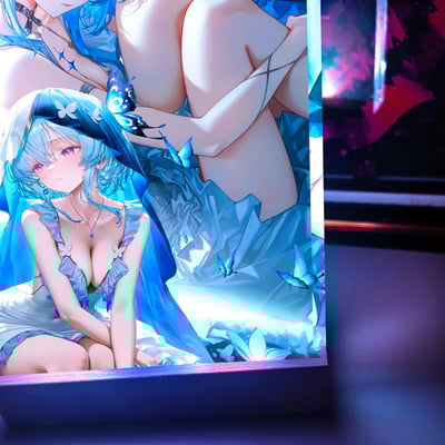 【週邊】阿喵畫社-守岸人發光透明卡磚4