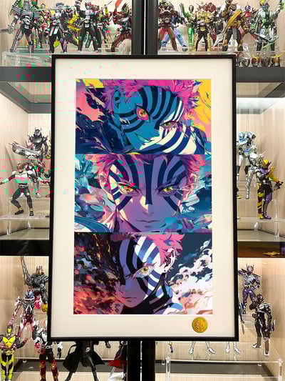 【週邊】星空工作室-猗窩座 鬼滅之刃 無限城篇 狛治炎柱 動漫二次元裝飾畫4