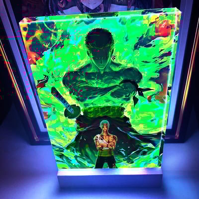 【週邊】阿喵畫社-來時的路 索隆發光卡磚1