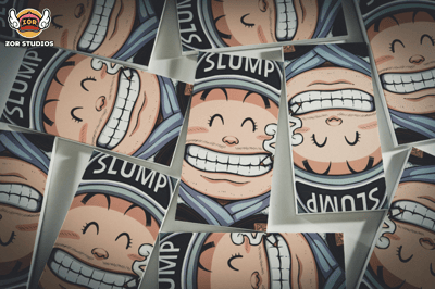 【週邊】ZOR-Studios-手繪藝術掛畫 企鵝村笑臉組7