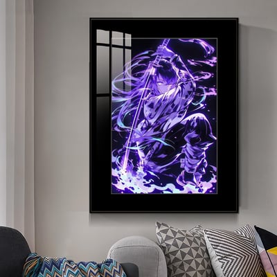 【週邊】橘子工作室－鬼滅之刃 霞光 時透無一郎 裝飾畫2