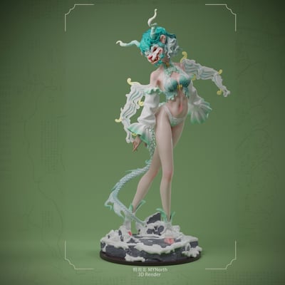 【原創授權】明岩北 MYNorth-山海 白澤（白模）6