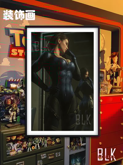 【週邊】巴洛克－生化危機 吉兒 裝飾畫1