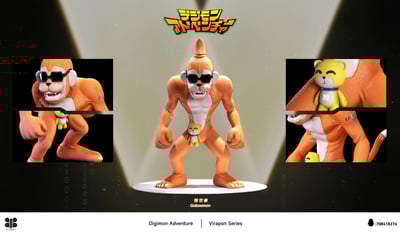 【數碼寶貝】Butterfly Studio-數碼寶貝圖鑑系列 猩猩獸&鋼鐵猩猩獸6