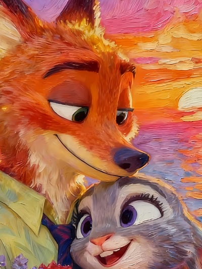 【週邊】星空工作室－動物方程式 炫彩動物城 裝飾畫3