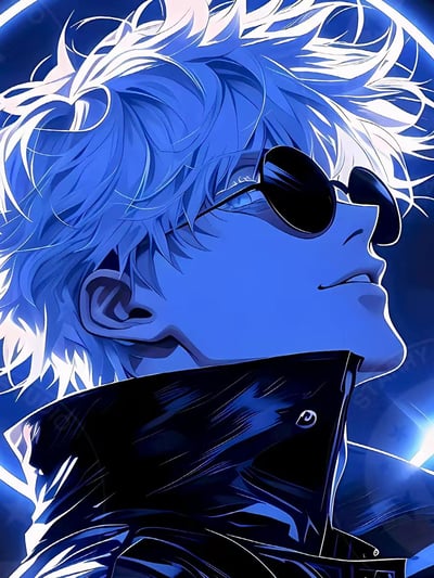 【週邊】星空工作室－咒術迴戰 藍光五條悟 裝飾畫3