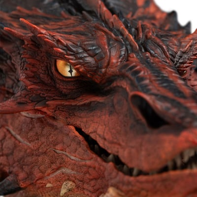 【正版授權】WETA Workshop－霍比特人 Smaug 史矛革 半身像 原色版 87-02-014529