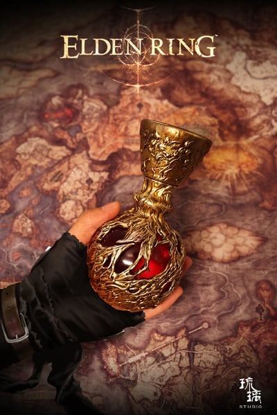 【艾爾登法環】琉璃工作室-艾爾登法環私定道具系列 露滴聖杯瓶8