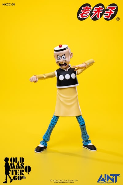【正版授權】AINT Production－老夫子 60週年紀念版 可動人偶 HKCC-0118