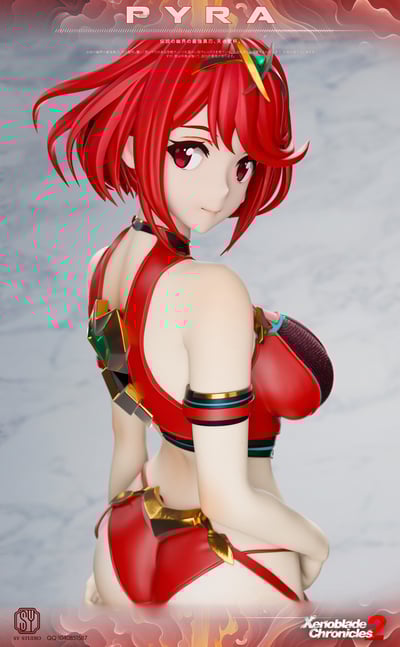 【異度神劍】森炎 SY studio-異度之刃 女角色輕雕像系列 第一款 光焰合鳴11