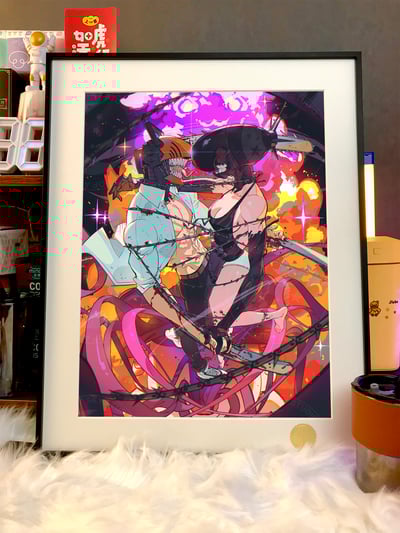 【週邊】星空工作室－鏈鋸人 bomb love 裝飾畫3