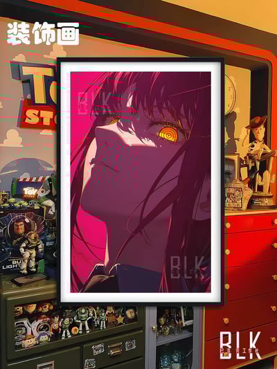 【週邊】巴洛克－鏈鋸人 支配瑪奇瑪 裝飾畫 & 冰箱貼1