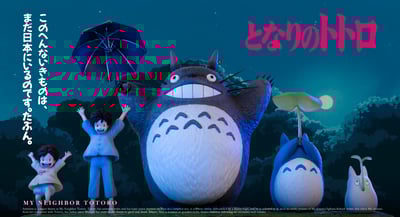 【宮崎駿】白鹿-studio-龍貓圖鑑DIY系列 姊姊 妹妹 藍色龍貓1