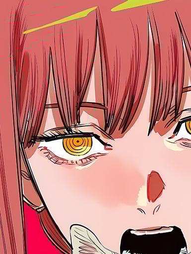 【週邊】巴洛克－鏈鋸人 貓咪瑪奇瑪 裝飾畫&冰箱貼2