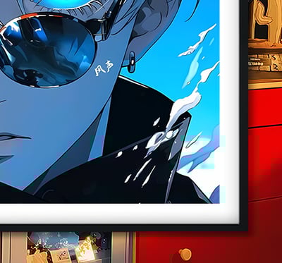 【週邊】巴洛克－咒術迴戰 墨鏡五條悟 裝飾畫&冰箱貼3