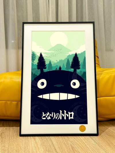 【週邊】星空工作室－宮崎駿 龍貓森林 裝飾畫1
