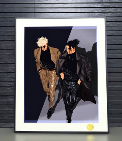 【週邊】H2工作室-西裝暴徒 咒術迴戰五條悟夏油傑裝飾畫4