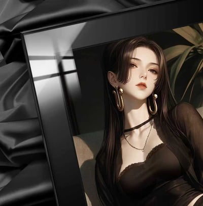 【週邊】阿喵畫社－墨紗韻 女帝 裝飾畫3