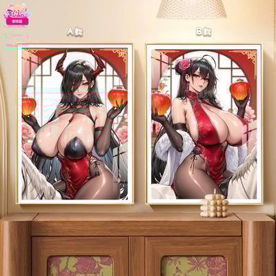 【週邊】阿喵畫社－新年賀圖 大鳳 & 大帝新春雙聯 裝飾畫1