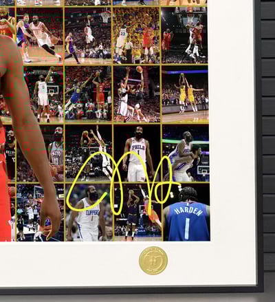 【週邊】H2工作室-留在巔峰 詹姆斯哈登 NBA快船火箭籃網大鬍子哈登裝飾畫6