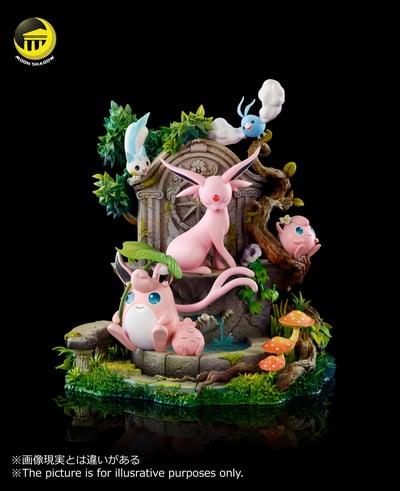 【寶可夢】月影殿－自然系列 太陽伊布 胖丁家族場景4