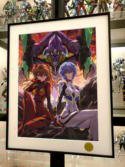 【週邊】星空工作室－新世紀福音戰士 綾波零＆明日香 裝飾畫2