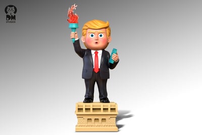 【惡搞小物】大貓工作室-自由特朗普1