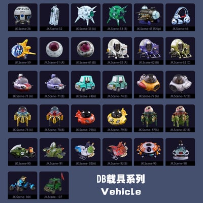 【七龍珠】JacksDo-DB扉頁載具 綠色吉普車（不含人物）10