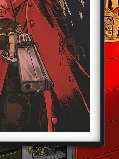 【週邊】巴洛克－槍神Trigun 槍神 裝飾畫＆冰箱貼3