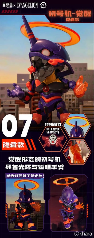 【正版授權】聖斯基－Q版補完計畫 EVA 超可動 拼裝盲盒15